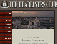 Tablet Screenshot of headlinersclub.com